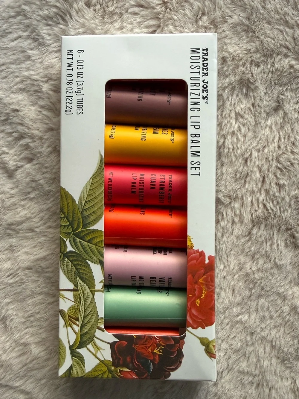 NWT Trader Joe’s Moisturizing Lip Balm Set of 6